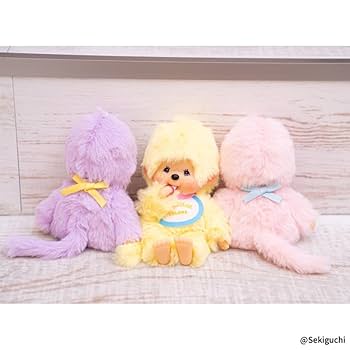 セキグチホワイトモンチッチ女の子イエロー スウィートロリポップ モンチッチ キーチェーン（イエロー